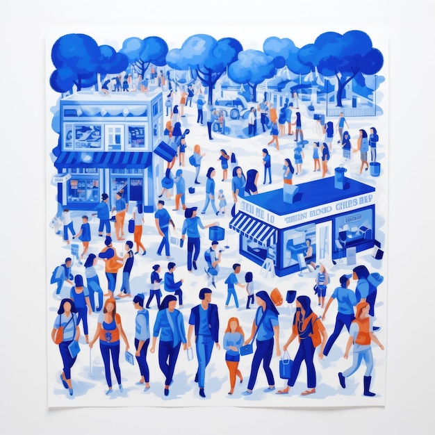 Vibrant Culture enthüllte ein majestätisches Royal Blue Bodega-Poster, das die Vielfalt in einem glückvollen Wh feiert
