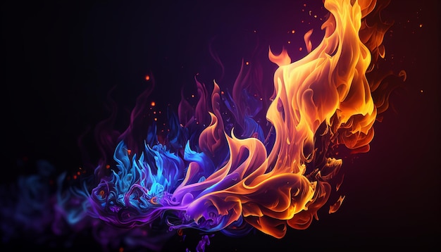 Vibrant Feuer als Hintergrund