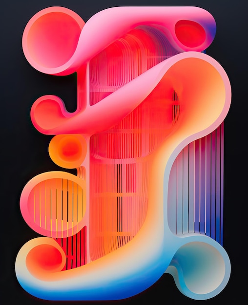 Vibrant FlowBeautiful Colorful Modern Art BrushModern Artistic BackgroundsxA