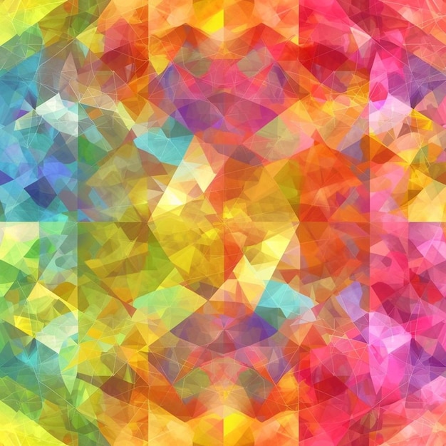 Vibrant Prism Symphony Imagem de fundo colorida