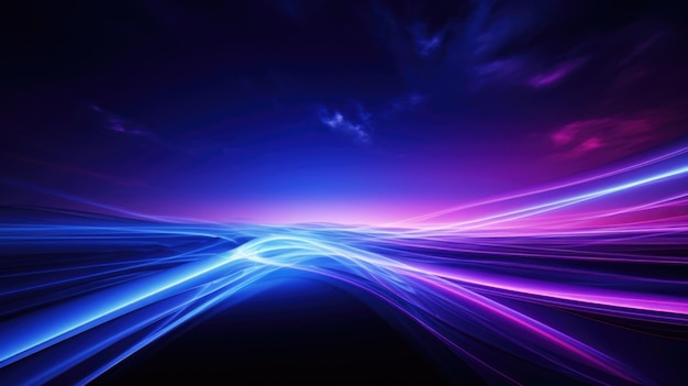 Vibrant Purple and Blue Light Beam Abstract Background (Fondo de luz roxo e azul vibrante)