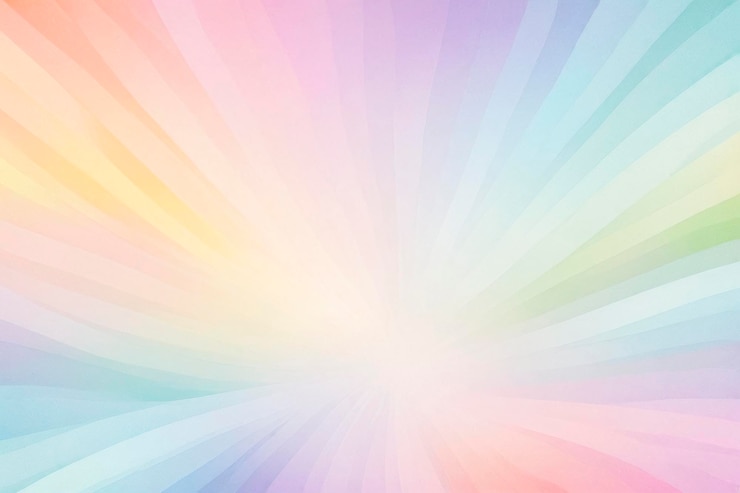 Vibrant Rainbow Burst fondo abstracto con rayos coloridos que mezclan tonos de azul amarillo y verde creando un brillante