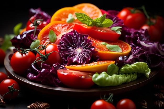 Vibrant Salad Spectacle Foto