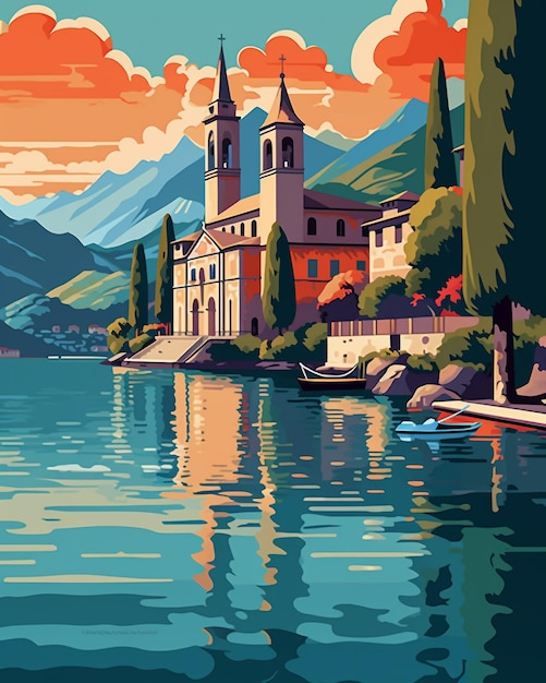 Vibrant Vistas Uma deliciosa coleção de ilustrações planas