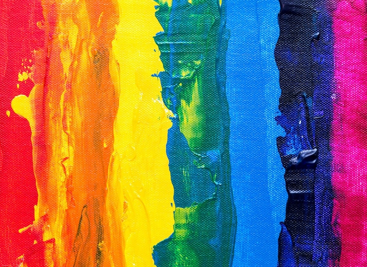 Foto vibrante armonía de la naturaleza paleta de colores y luces en flor