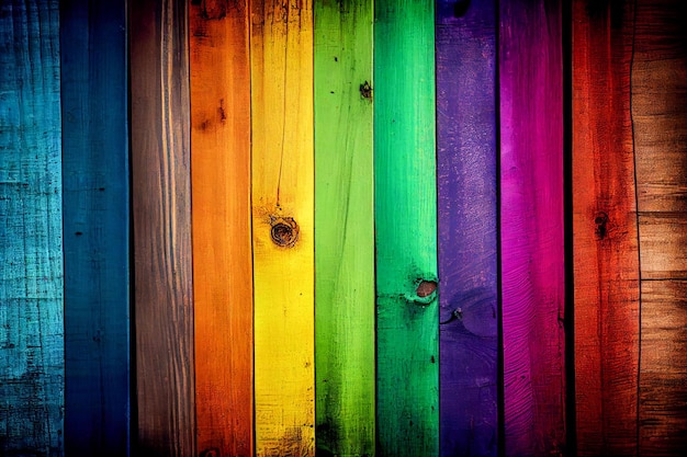 Foto una vibrante bandera del arco iris extendida con pliegues que simbolizan la diversidad, la inclusión y el orgullo concepto de igualdad