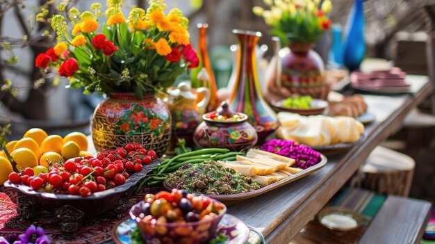 Vibrante celebración del Nowruz con la tradicional mesa HaftSeen