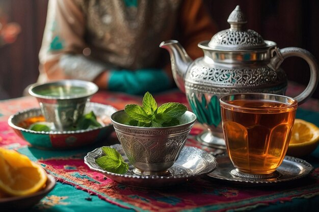 Un vibrante cereal de té marroquí