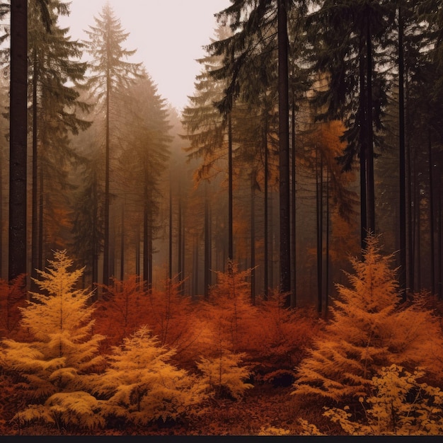 un vibrante collage de colores de otoño