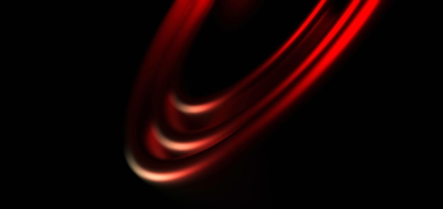 Vibrante diseño abstracto de línea ondulada roja con toques artísticos 3D
