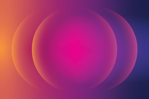 Vibrante diseño de fondo de esferas de gradiente abstracto