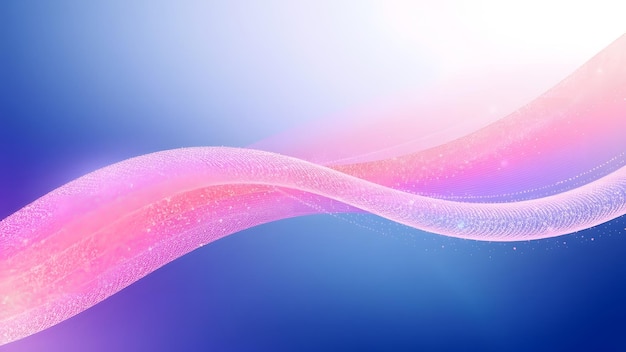 Un vibrante diseño de ondas abstractas con tonos rosados y azules