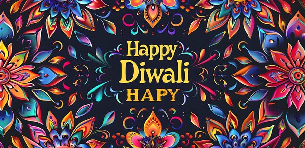 Foto una vibrante ilustración de las celebraciones de diwali luces de la tradición