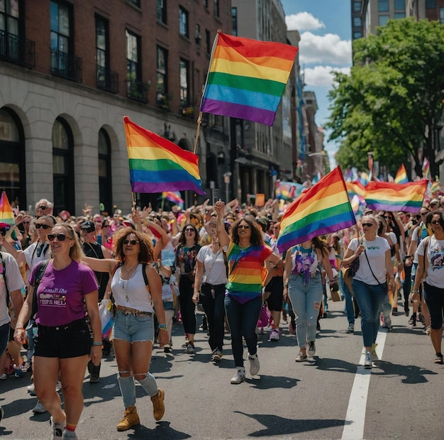 La vibrante Marcha del Orgullo