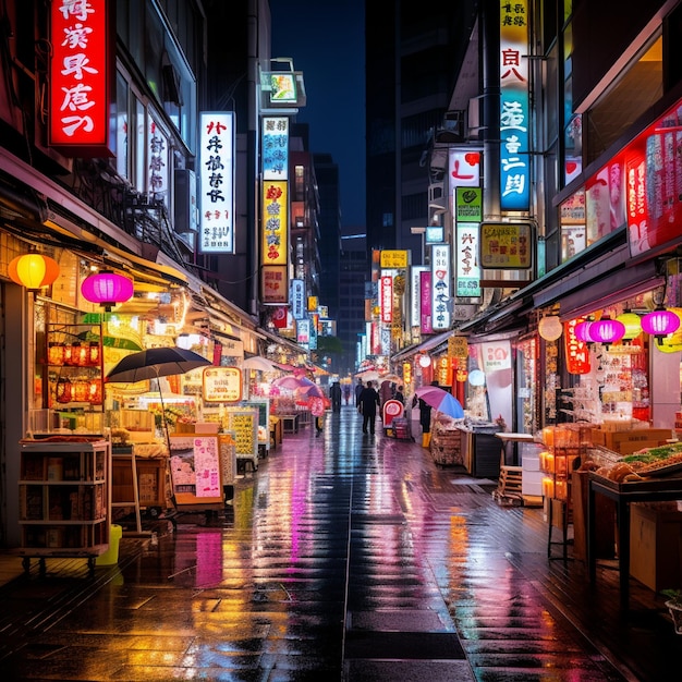 El vibrante mercado callejero de Tokio