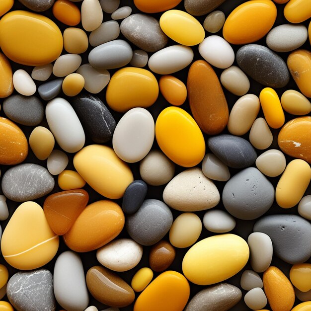 Foto el vibrante patrón sin costuras de coloridas rocas apiladas una encima de la otra