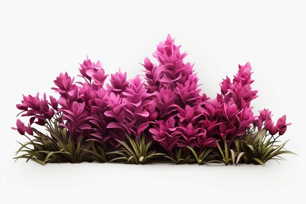 Un vibrante ramo de flores de color púrpura está dispuesto en un ramo IA generativa