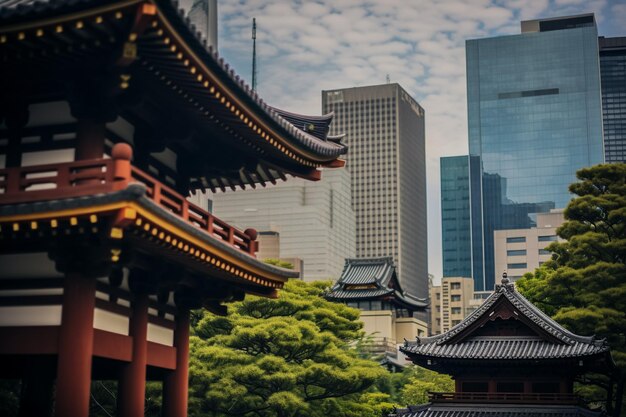 Foto la vibrante vida urbana de tokio