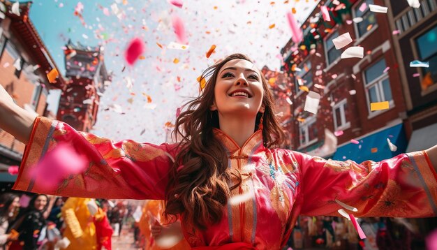 los vibrantes colores de un festival de primavera