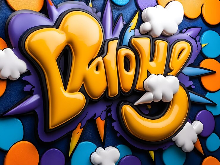 Foto vibrantes efectos de sonido de cómics de arte pop con explosiones tipográficas lúdicas
