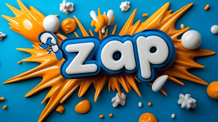 Foto vibrantes efectos sonoros de cómics de arte pop con composición dinámica y tipografía lúdica