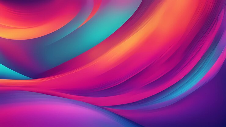 Vibrantes remolinos de olas abstractas y coloridas