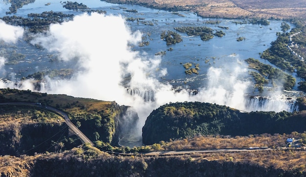 Victoria Falls é a maior cortina de água do mundo