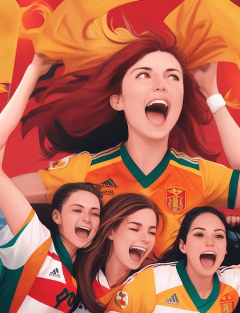 Victoria de la selección española femenina de fútbol Imagen de fondo libre