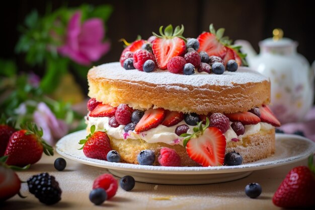 Victoria Sponge CloseUp Delight