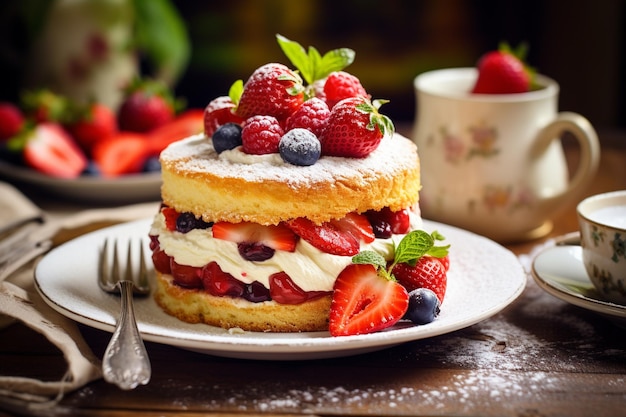 Victoria Sponge es una delicia de primer plano.