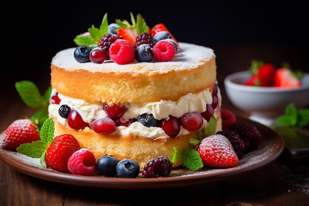 Victoria Sponge es una delicia de primer plano.