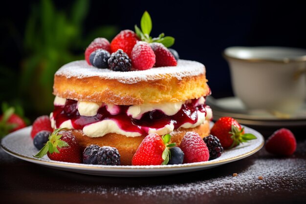 Victoria Sponge es una delicia de primer plano.