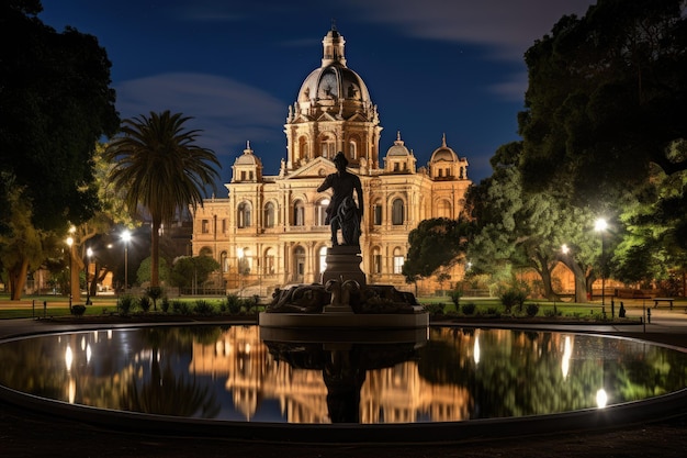 Victoria Square em Adelaide beleza urbana e natureza generativa IA