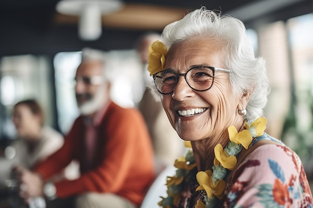 La vida de los ancianos está en un hogar sobrenatural cuidado para los ancianos