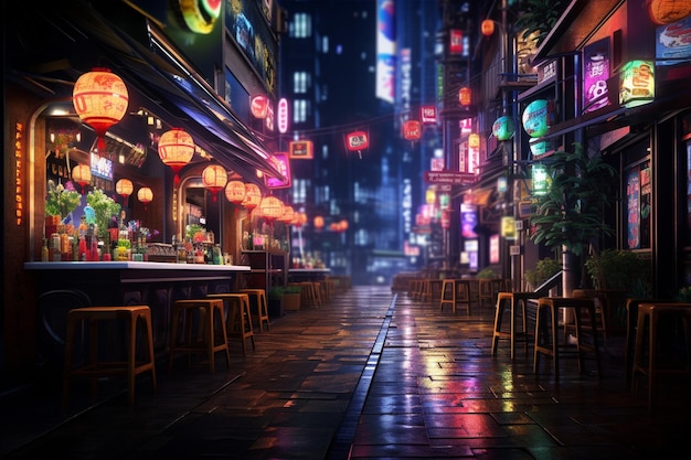 Vida noturna em Tóquio
