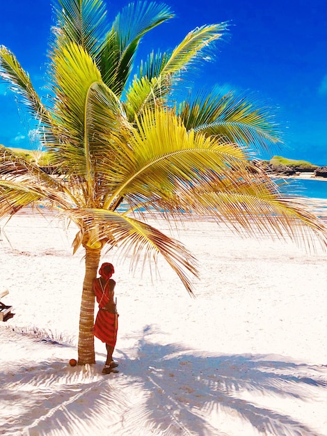 Foto la vida en la playa africana