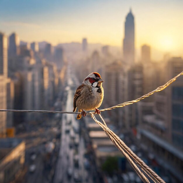 Foto vida silvestre en medio de la ciudad fotografía de aves tejedoras