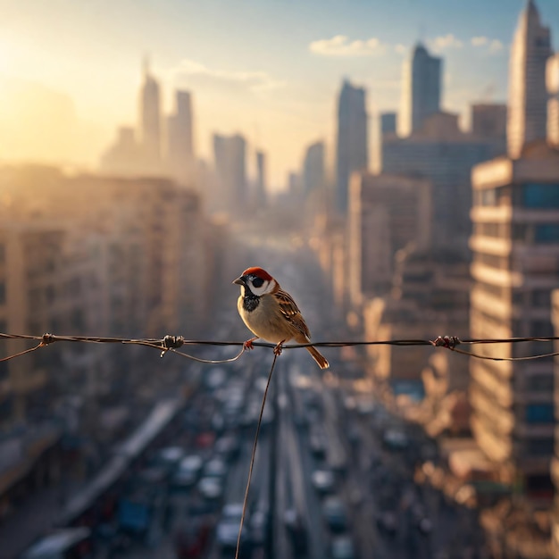 vida silvestre en medio de la ciudad fotografía de aves tejedoras