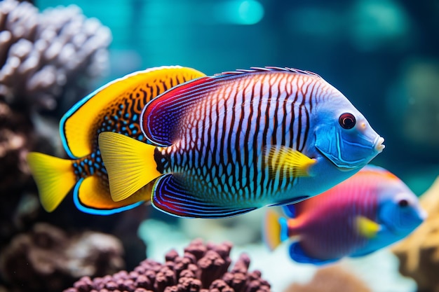 Vida subaquática colorida