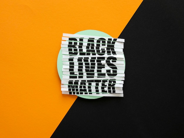Foto vidas negras são importantes para a comunidade.