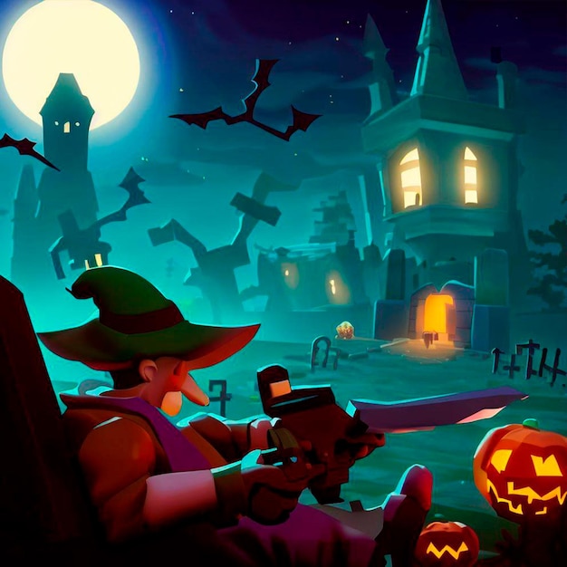 videojuego de halloween