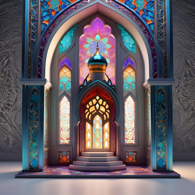 Vidrieras de mezquitas en miniatura