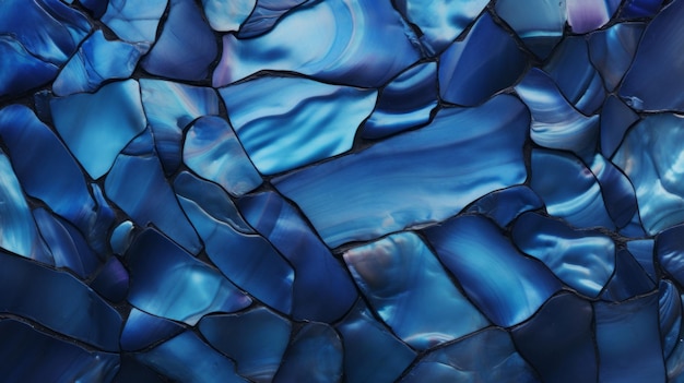 Foto vidriero azul brillante fondo abstracto