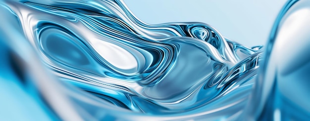 Foto vidrio azul líquido