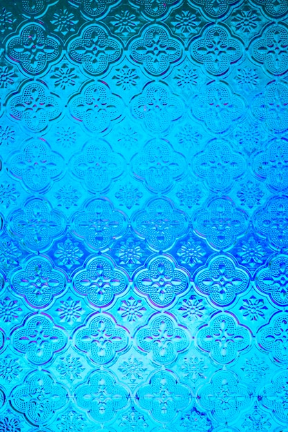 Foto vidrio colorido azul