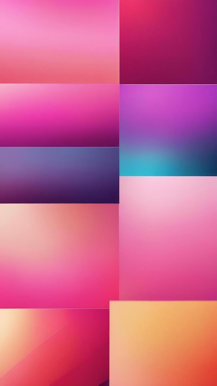 Foto el vidrio de gran gradiente de color suave brilla fondos para el diseño de folletos de moda conjunto de brigada suave