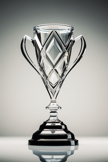 Vidro de troféu com material caro e luxuoso projetado de forma criativa e em estilos diferentes
