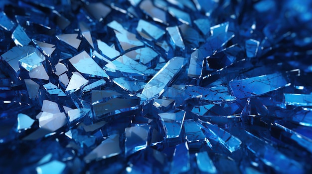 vidro quebrado tecnologia azul fundo abstrato