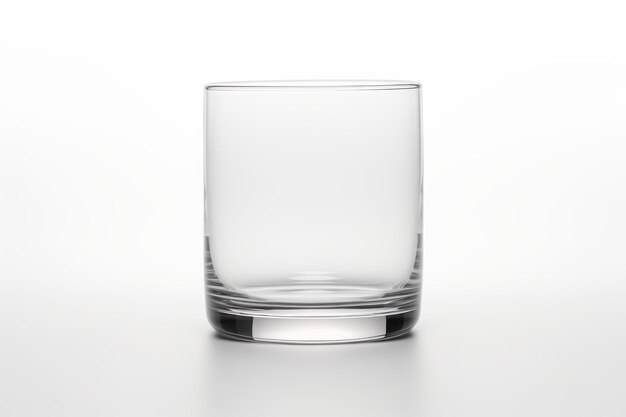 Vidro transparente em fundo branco Em uma superfície branca ou clara PNG Fundo transparente