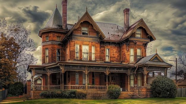Vieja casa victoriana de época